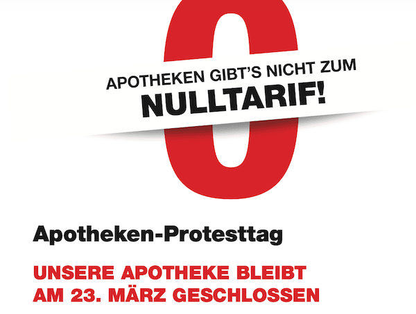 Apotheken-Protesttag am 23. März
